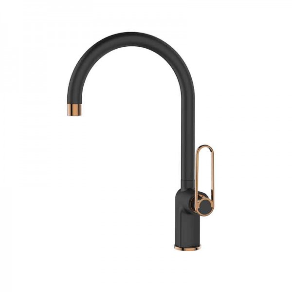 NEWARC 671895 ZETA SİYAH-PARLAK KROM EVYE BATARYASI.